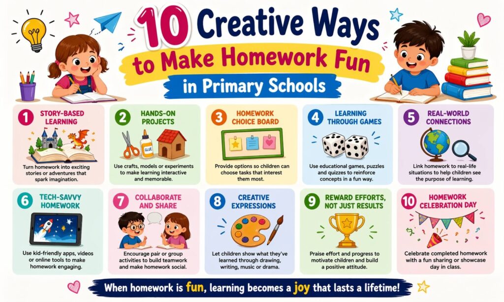 10 Creative Ways to Make Homework Fun in Primary Schools